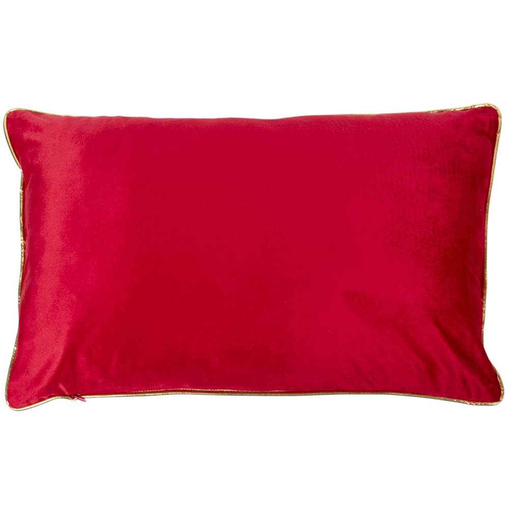Merry Christmas Slogan Cushion - Red Image 2