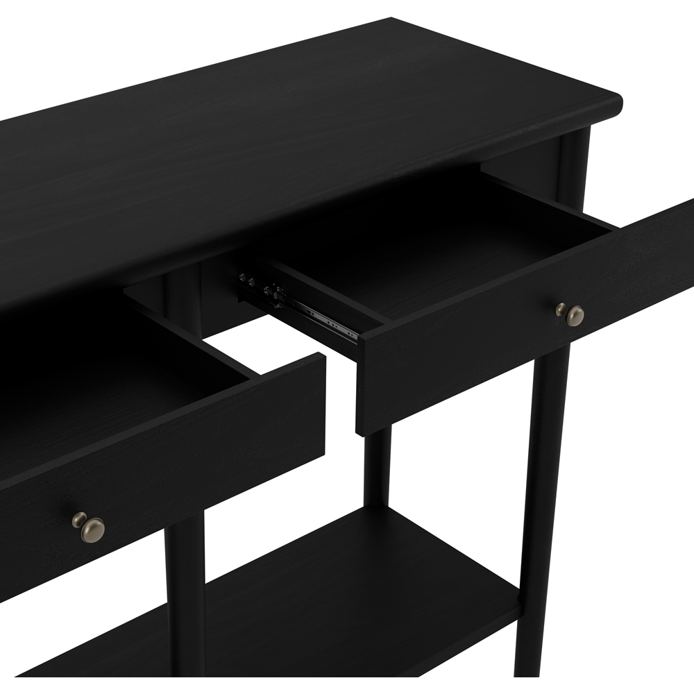 LPD Home Jackson Matte Black Console Table Image 6