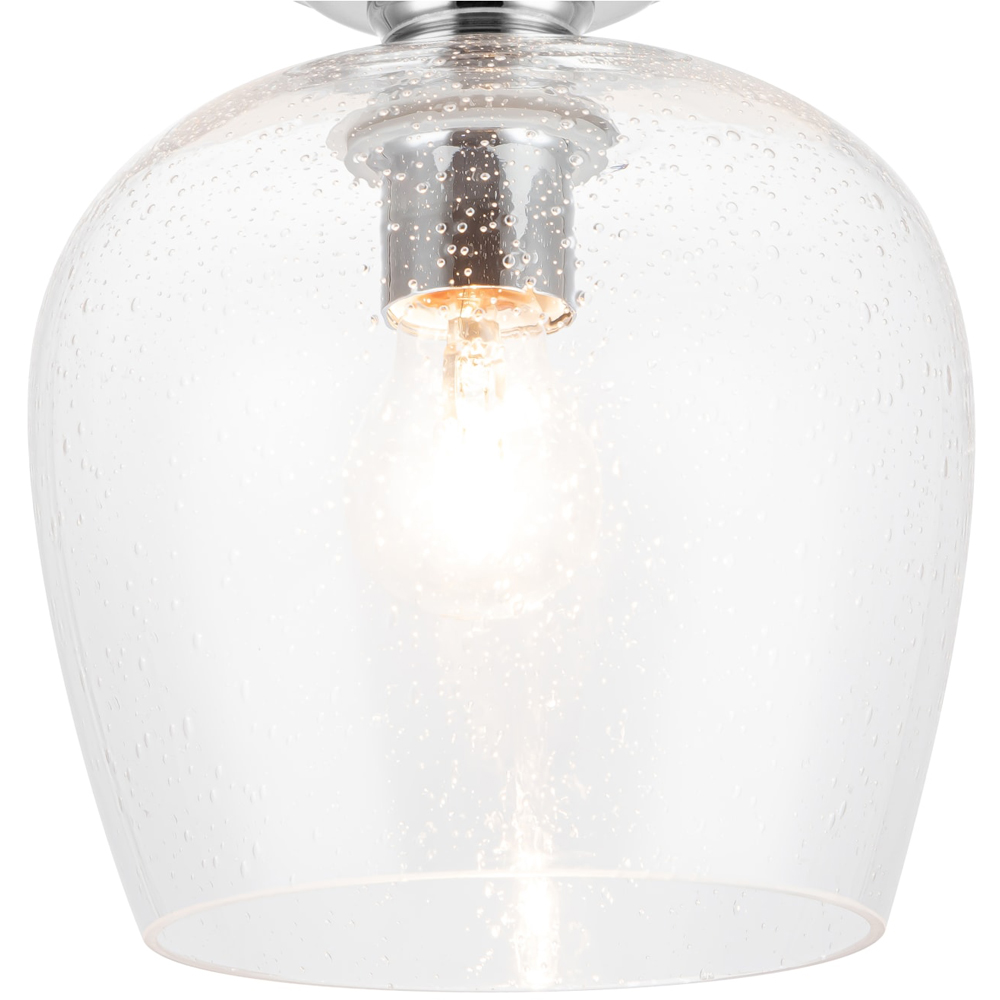 Cosylyte Buxton Chrome Bubble Glass Ceiling Light Image 4