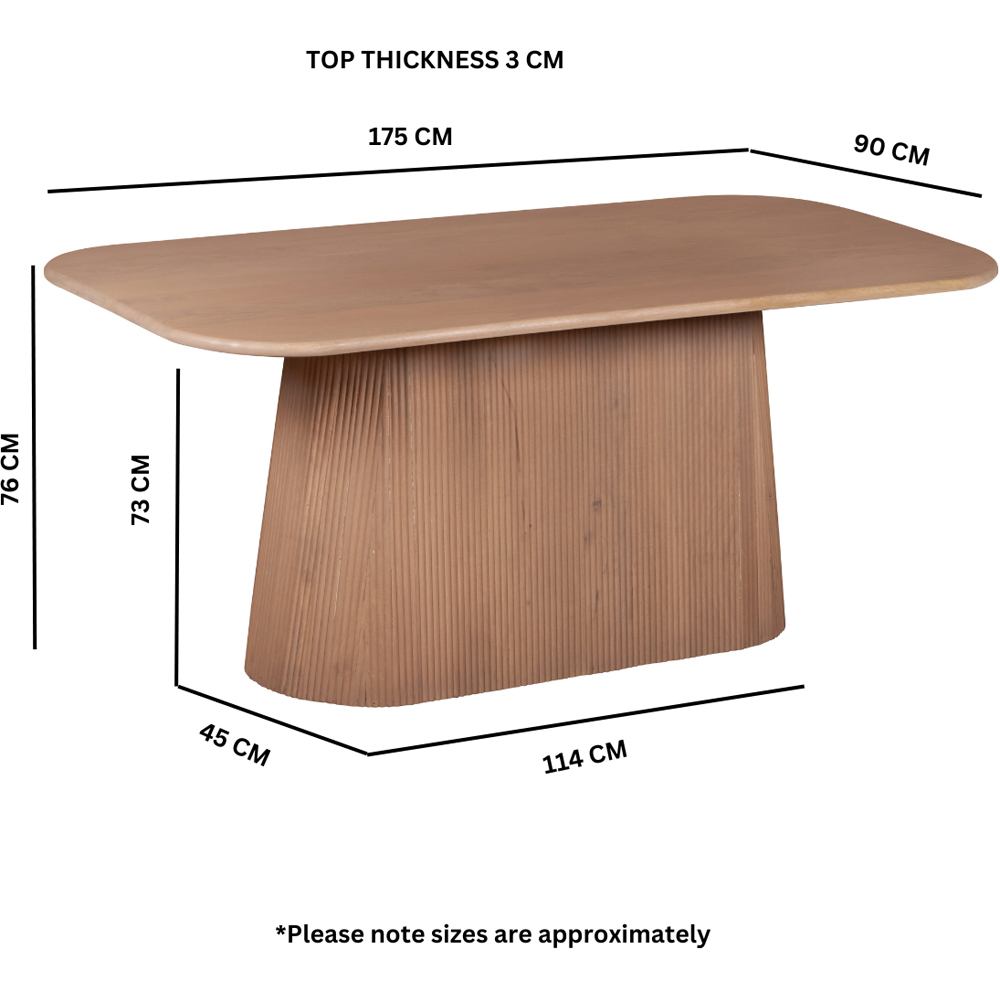IH Design Jodhpur 8 Seater Solid Wood Dining Table Image 9