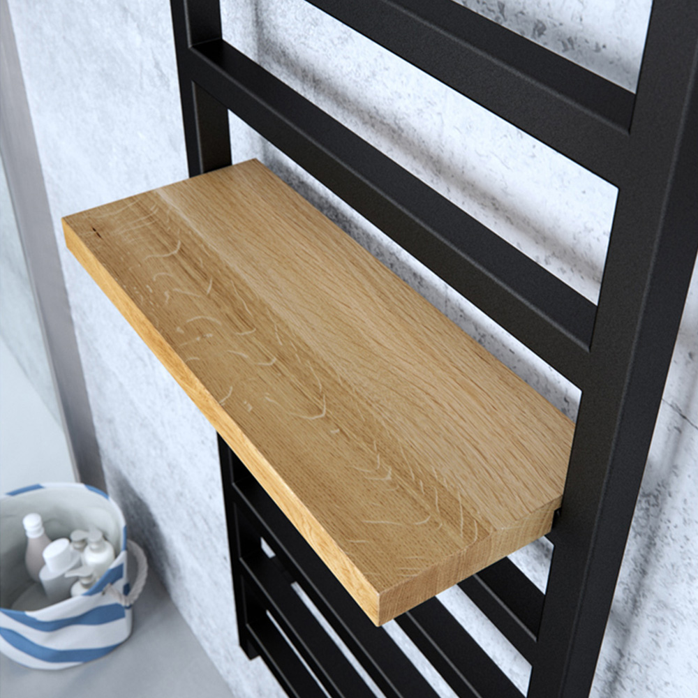 Terma Simple Heban Black Heated Towel Rail 1804 BTU 1440 x 500mm Image 6