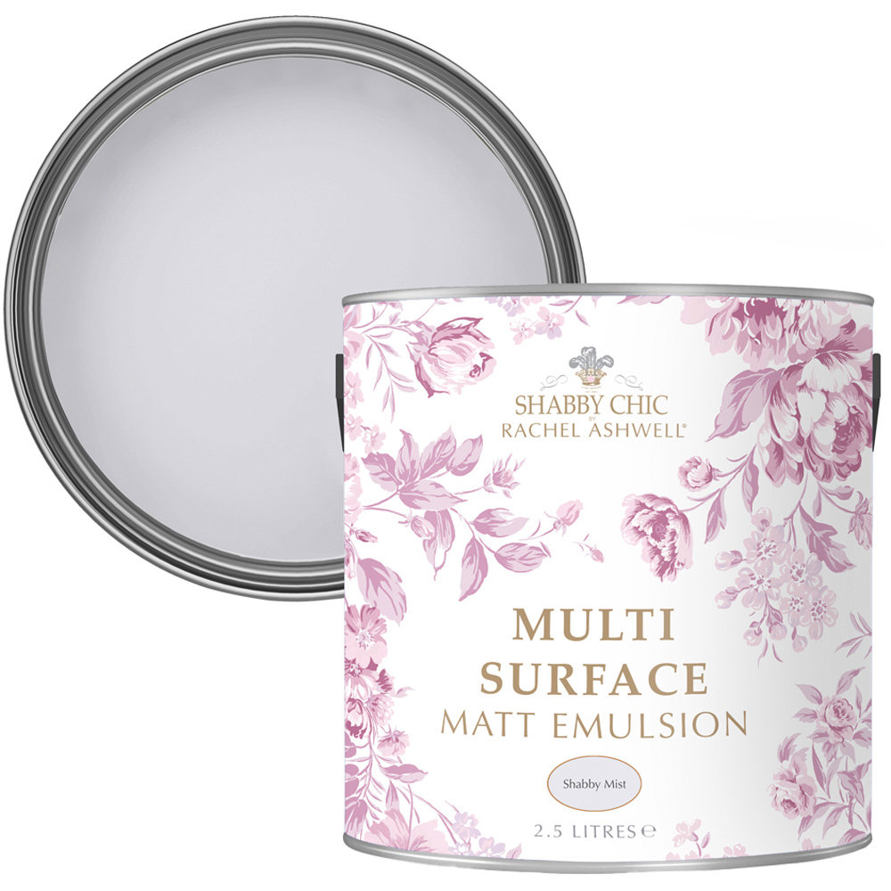 Shabby Chic by Rachel Ashwell® Shabby Mist Matte Emulsion Multi Surface Paint 2.5L Image 1
