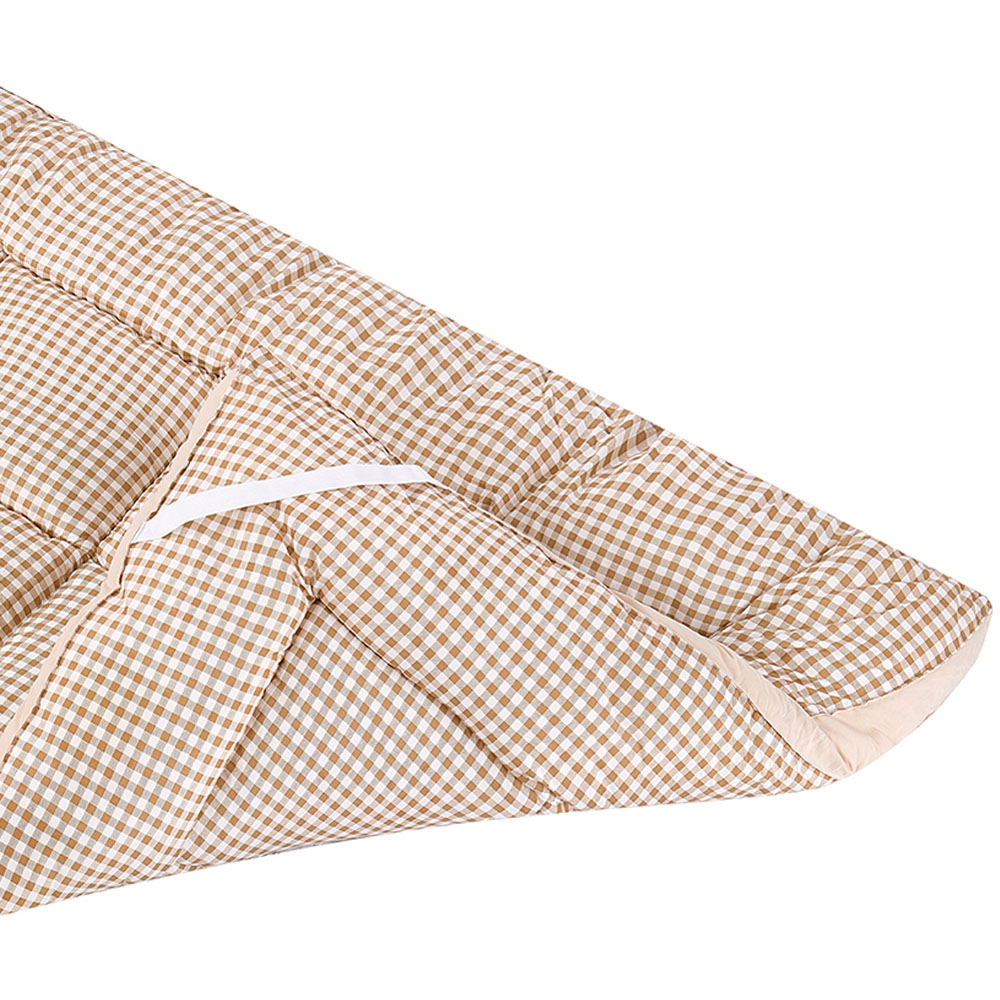 Living and Home Double Light Brown Quilted Mattress Topper Image 5