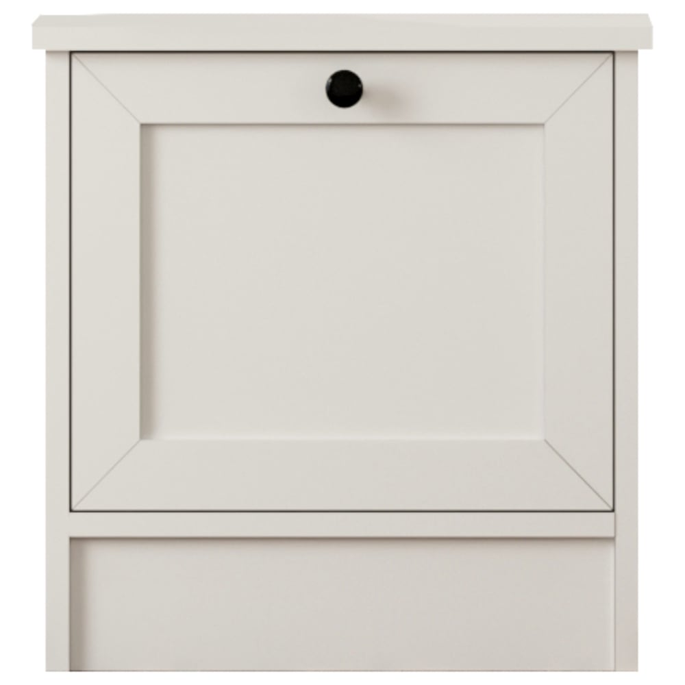 Evu DAISY Single Door White Bedside Table Image 3