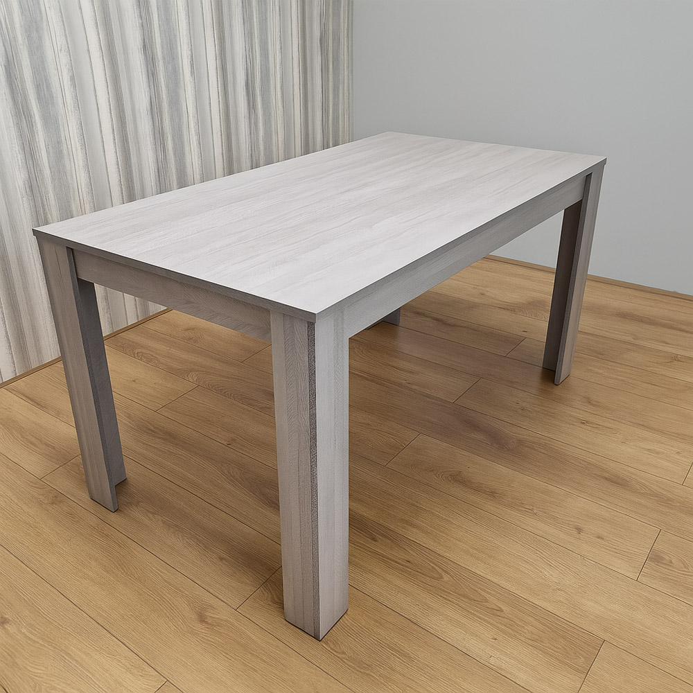 Kosy Koala 4 Seater Wooden Faux Leather Dining Set Oak Effect and Cream Image 5