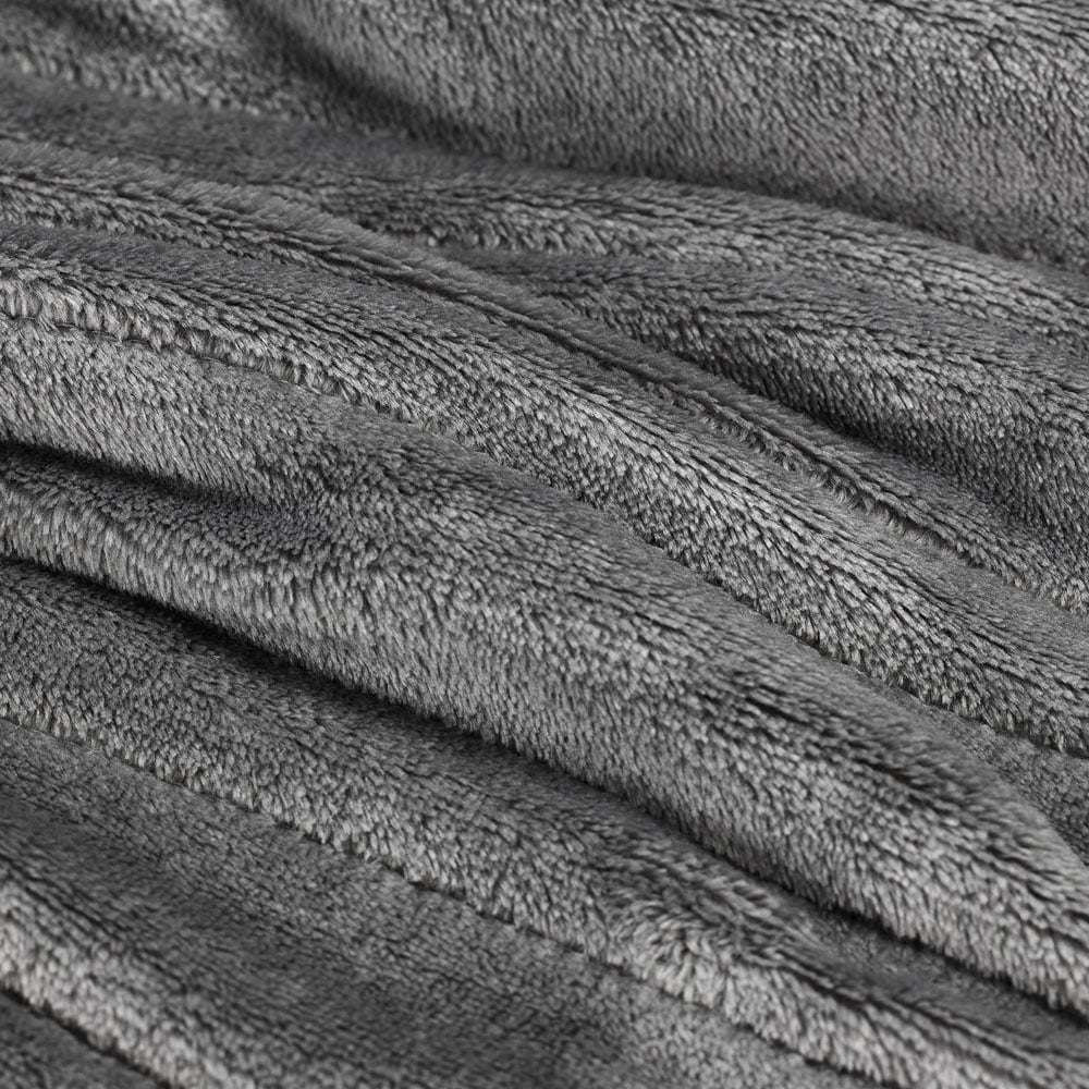 Pro Breeze Grey Fleece Electric Heated Throw Image 5