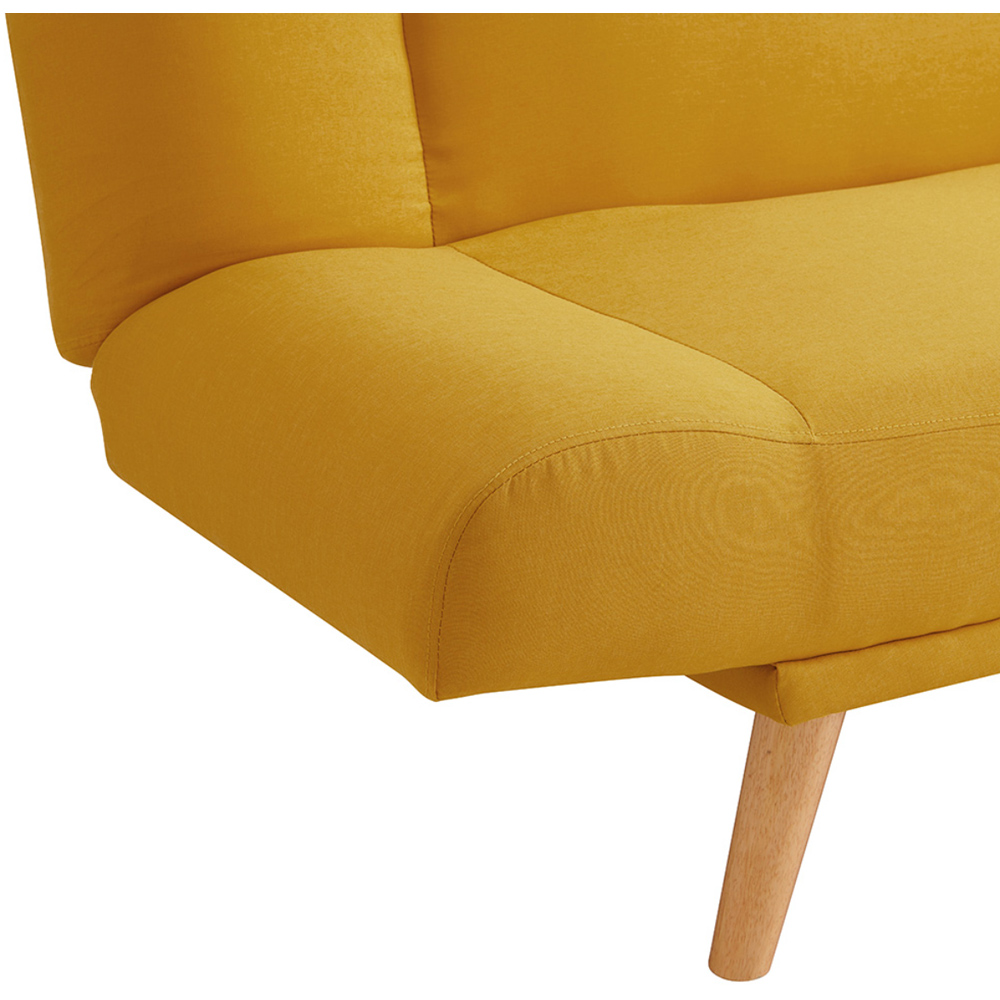Home Detail Hamilton Double Sleeper Mustard Fabric Sofa Bed Image 5