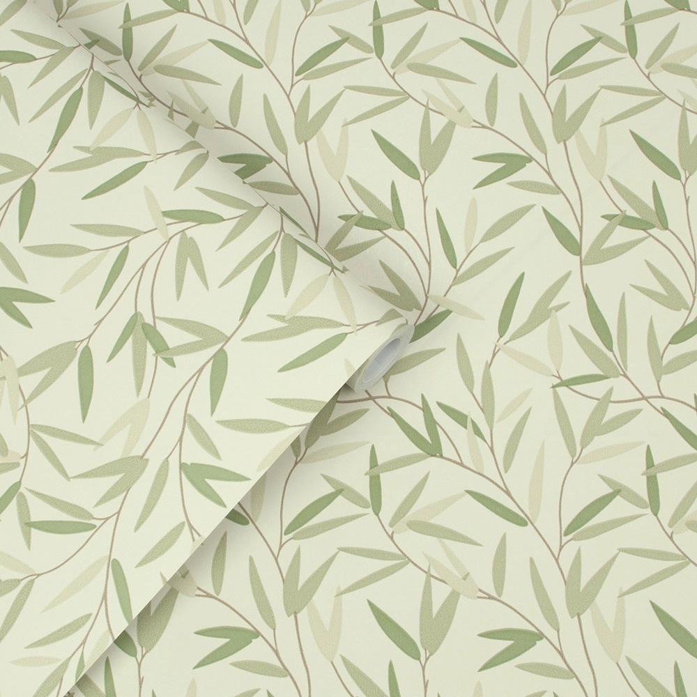 Laura Ashley Willow Leaf Hedgerow Wallpaper Image 2