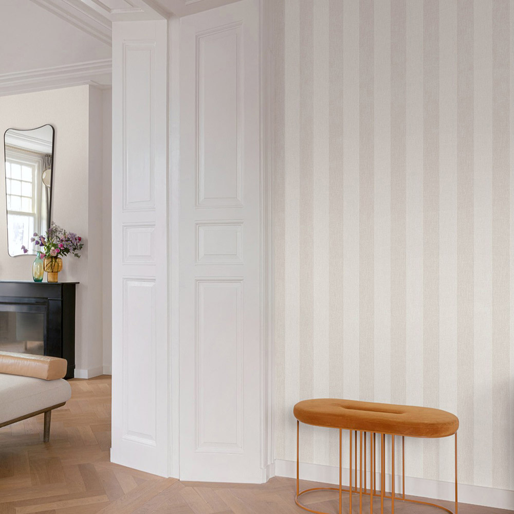 Grandeco Boutique Pure and Protect Stratus Stripe Linen Textured Linen Antibacterial Image 3