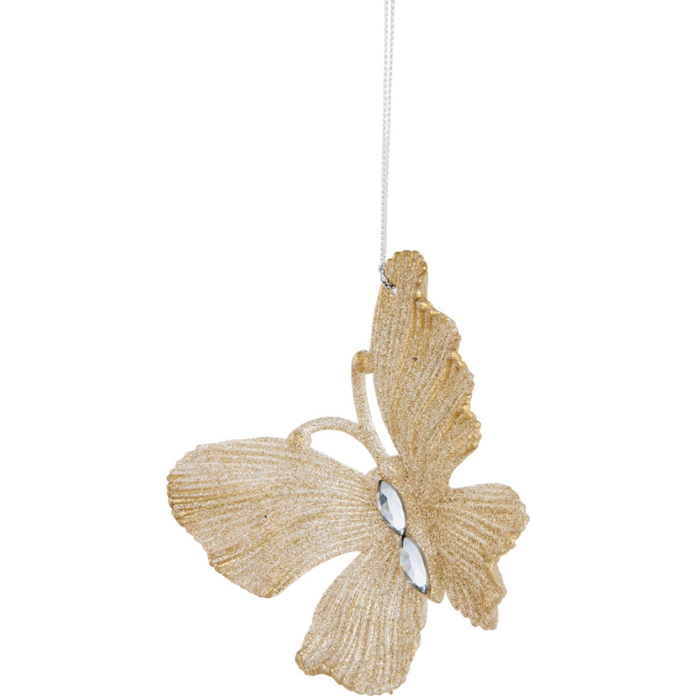 Brushed Gold Butterfly or Dragonfly Hanging Decoration Image 3