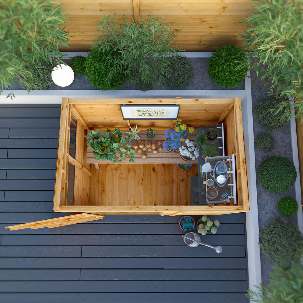 Mercia Woodsman 6 x 4ft Shiplap Pent Shed Image 6