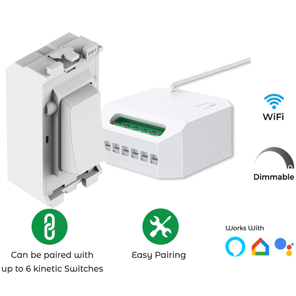ENER-J 100W RF Wi-Fi Dimmable Magic Module BG Grid Kinetic Switch Image 2