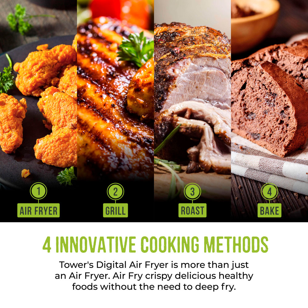 Tower Solitaire EEJB255 Latte 2 Slice Toaster 1.5L Kettle and 6L Air Fryer Bundle Image 8