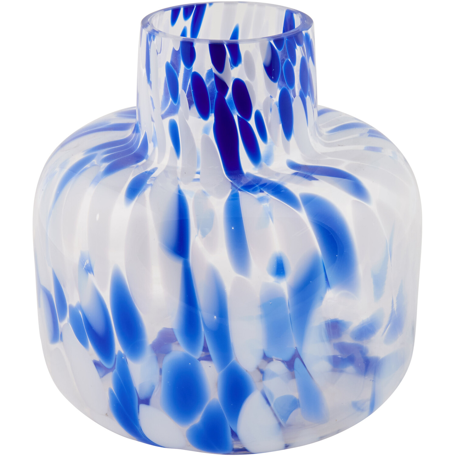 Confetti Glass Vase Blue - Blue Image 2