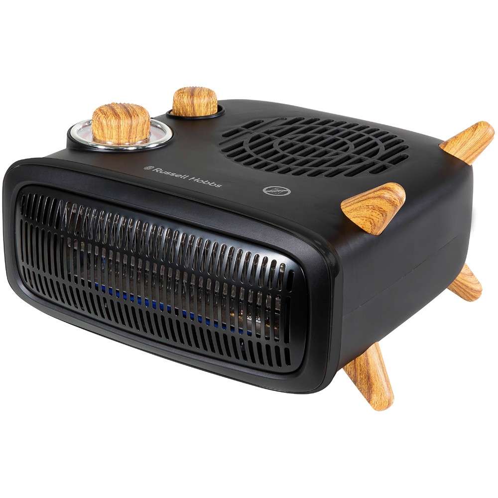 Russell Hobbs RHRETHFH1001WDB Retro Wood and Black Fan Heater 1800W Image 3