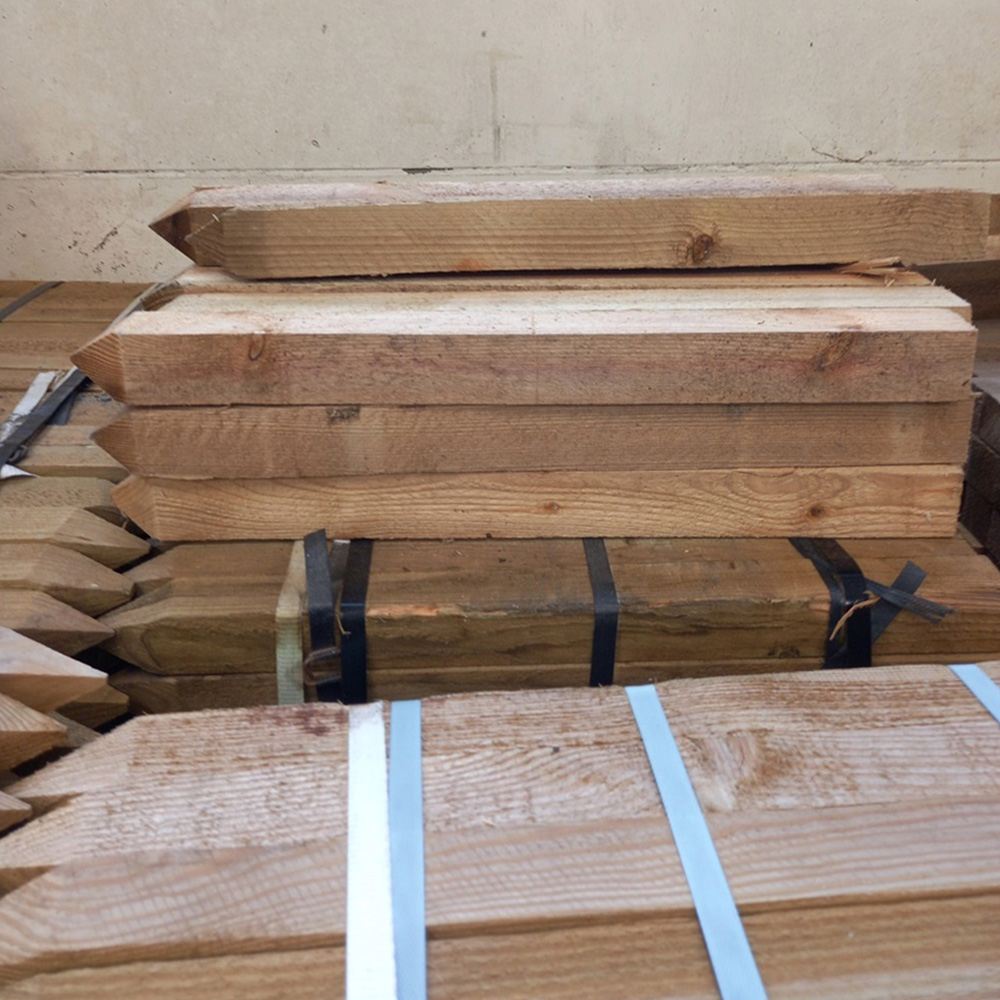 Inspirational Gifting Square and Pointed Wooden Tree Stake 60cm x 45mm 10 Pack Image 2