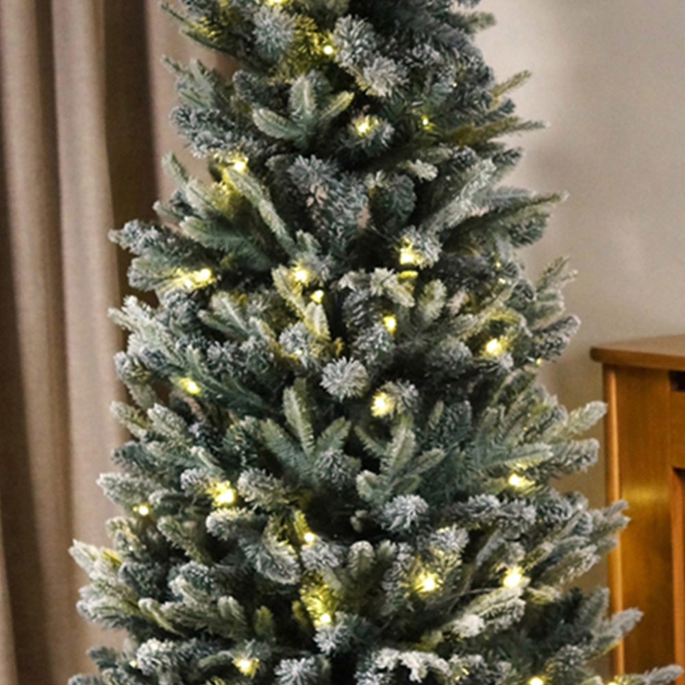 Xmas Haus Pre Lit Frosty Pine Artificial Christmas Tree 7ft Image 5