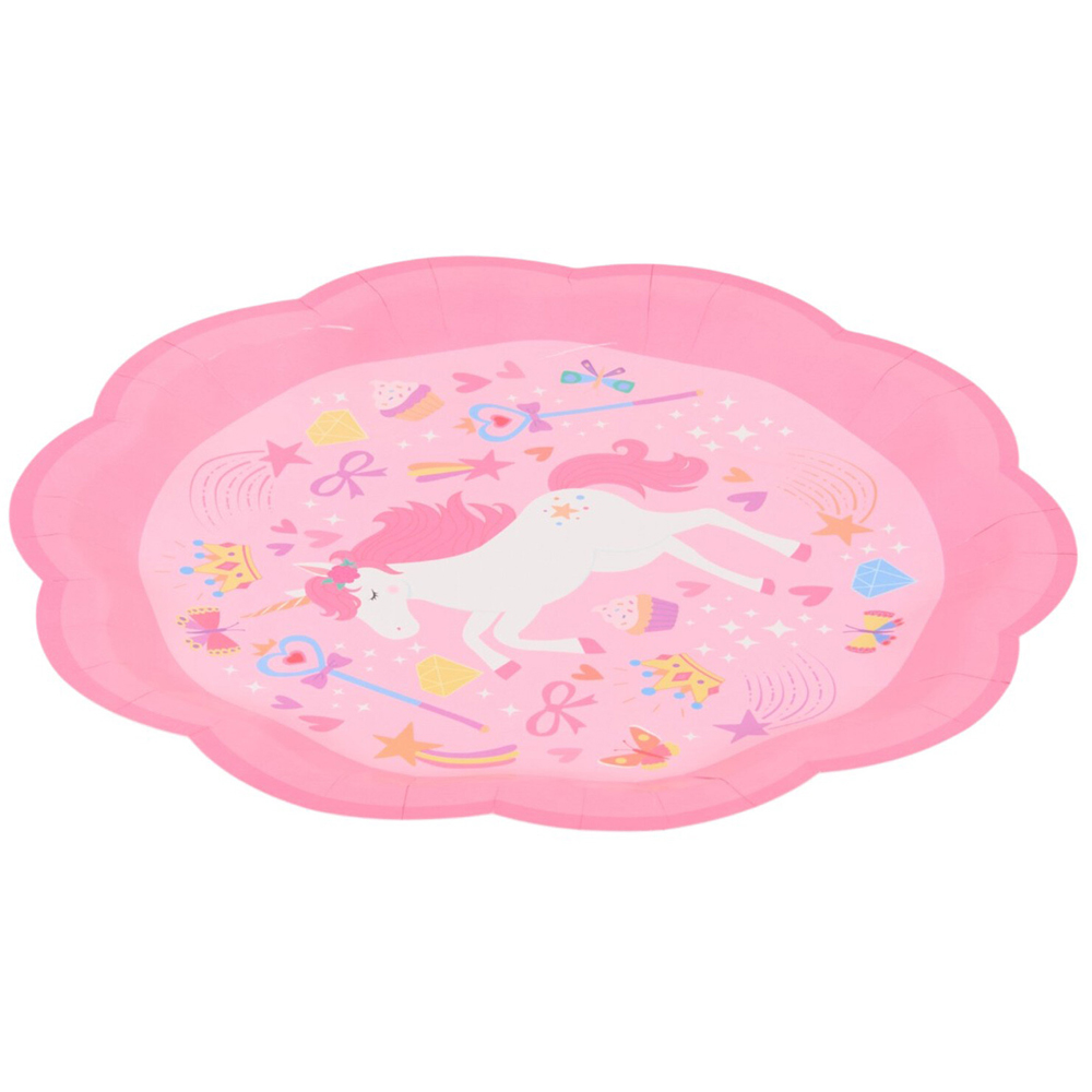 Pack of 10 Unicorn Paper Plates Image 3