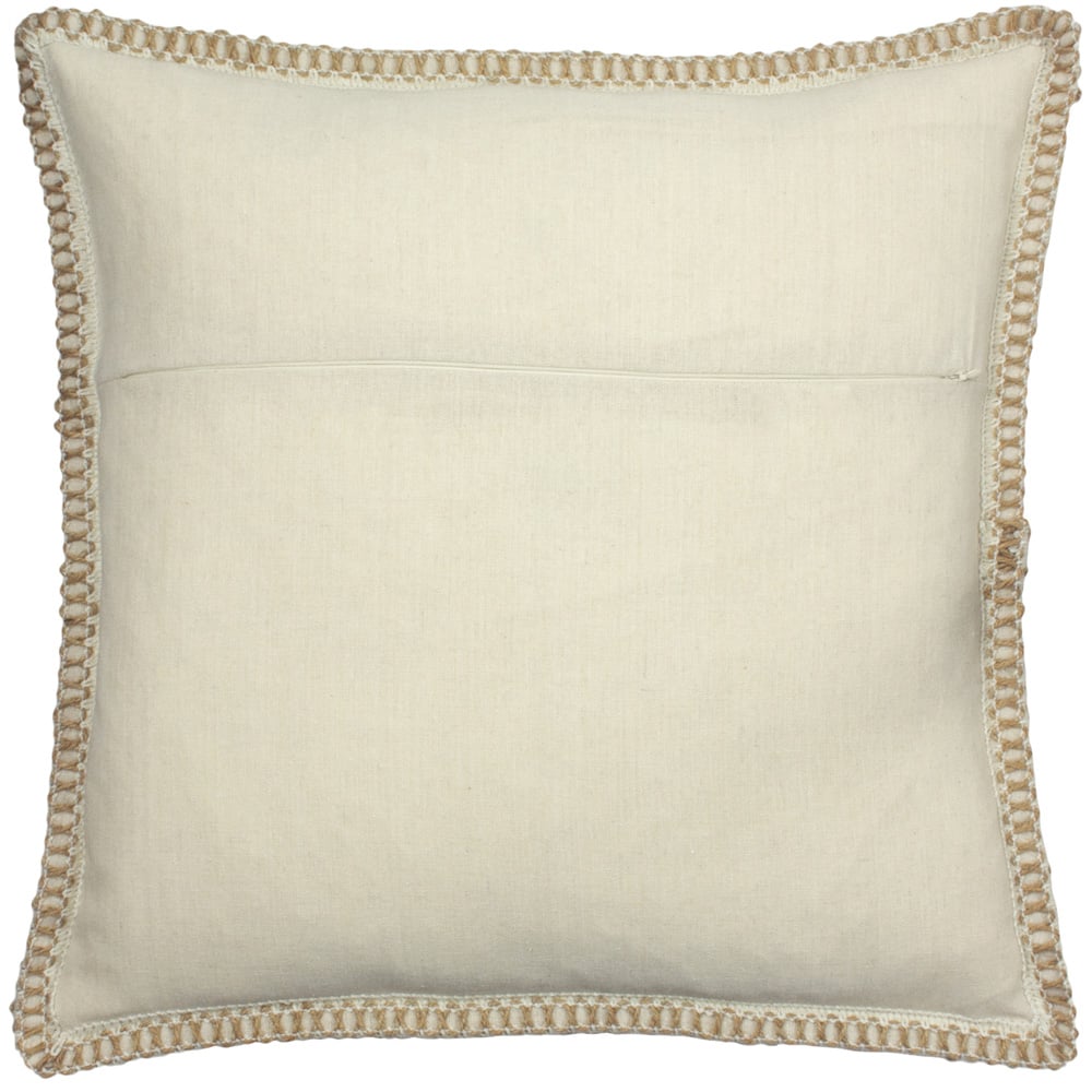 furn. Rain Shadow Red Clay Briaded Trim Cushion Image 2