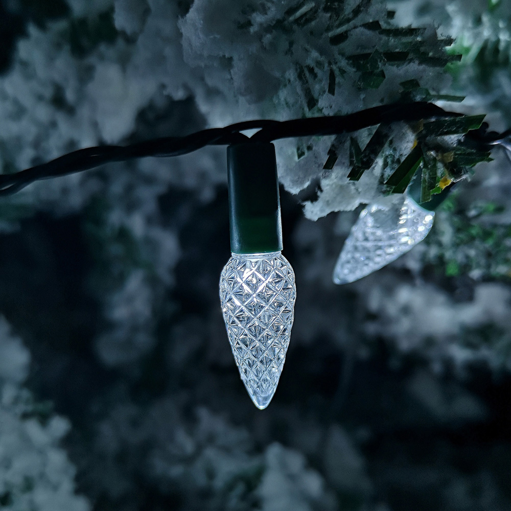 Samuel Alexander 150 White LED Pine Cone Multi-Function Green String Light 8m Image 7