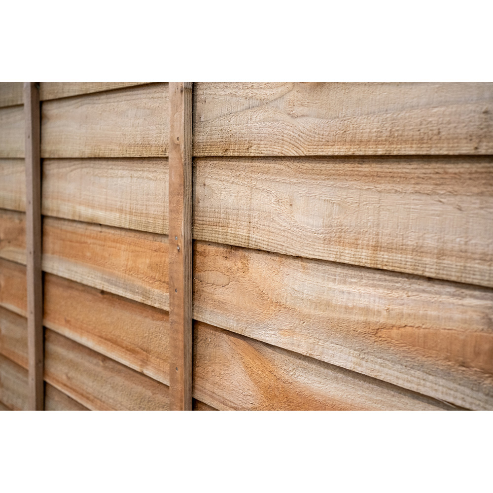 Forest Garden 6 x 5ft Natural Signature Lap Fence Panel Image 3