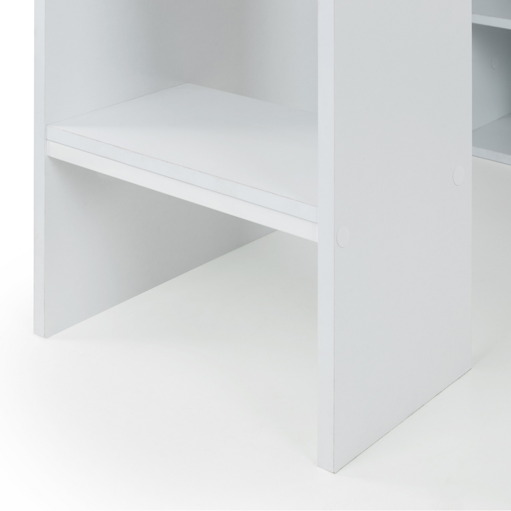 Julian Bowen Nebula White Gaming Bunk Bed with Desk Image 5