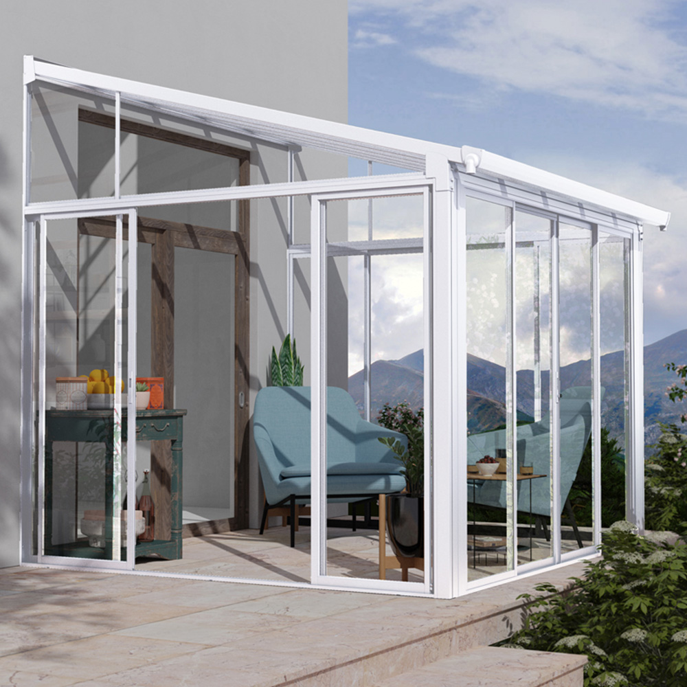 Palram Canopia Sanremo Veranda White Sunroom 3 x 3.05ft Image 1