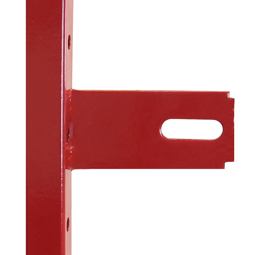 MonsterShop 3 Shelf Red Volcano Metal Van Shelving Rack Set of 2 Image 4