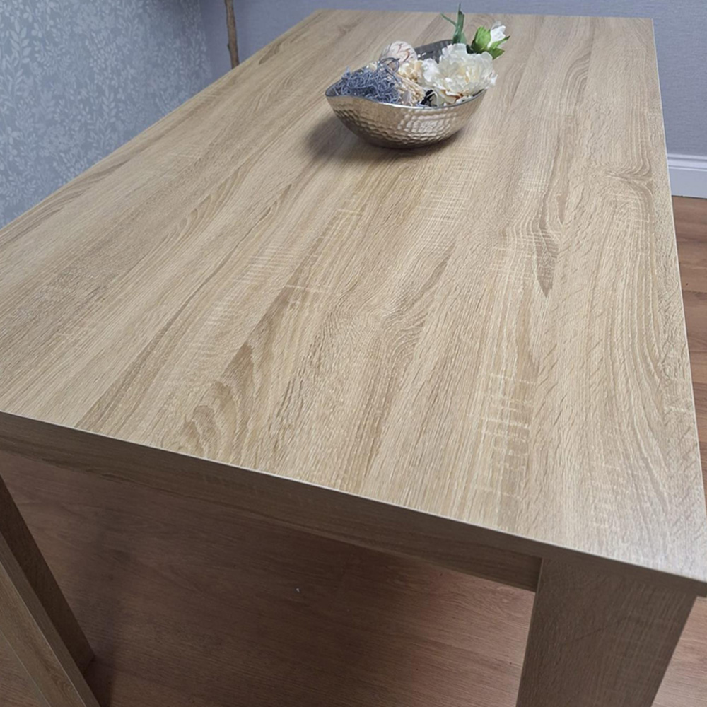 Kosy Koala 4 Seater Wooden Dining Table Set Oak Effect and White Image 4