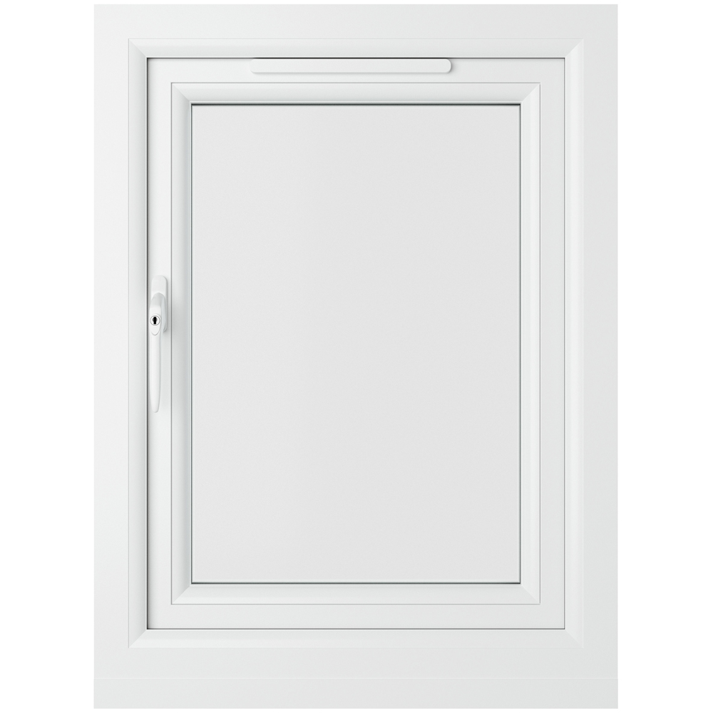 Crystal uPVC Double Glazed Window Left Hand Side Hung Grey White Clear Glass 610x965mm Image 2