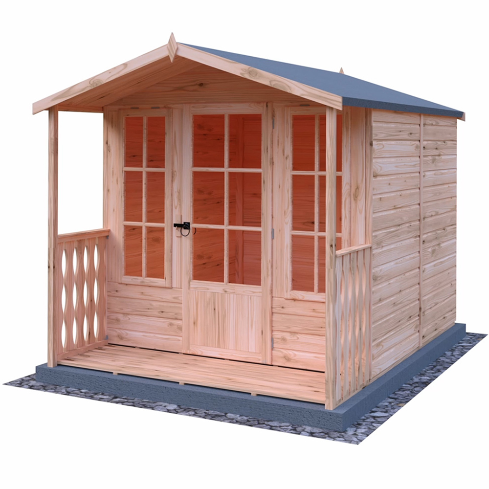 Shire 7 x 7ft Chatsworth Summerhouse with Veranda Image 3