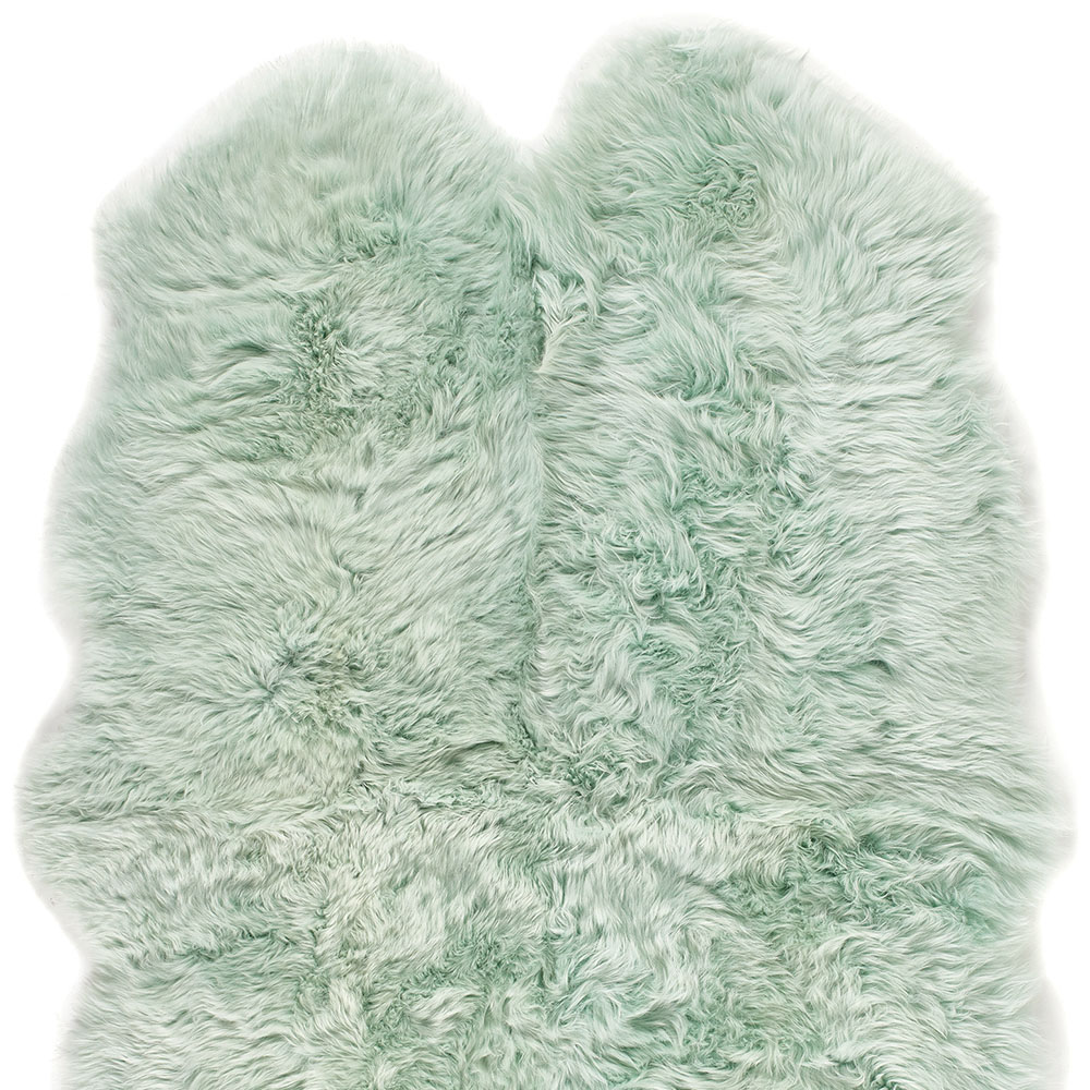 Origins Genuine Sheepskin Mint Quad New Zealand Wool Rug 160 x 105cm Image 2