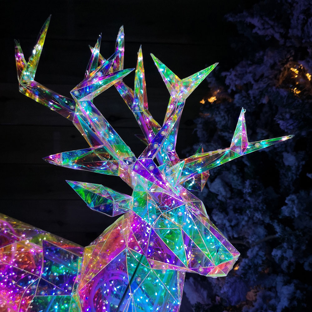 Samuel Alexander 500 White LED Stag Christmas Decoration 3ft Image 6