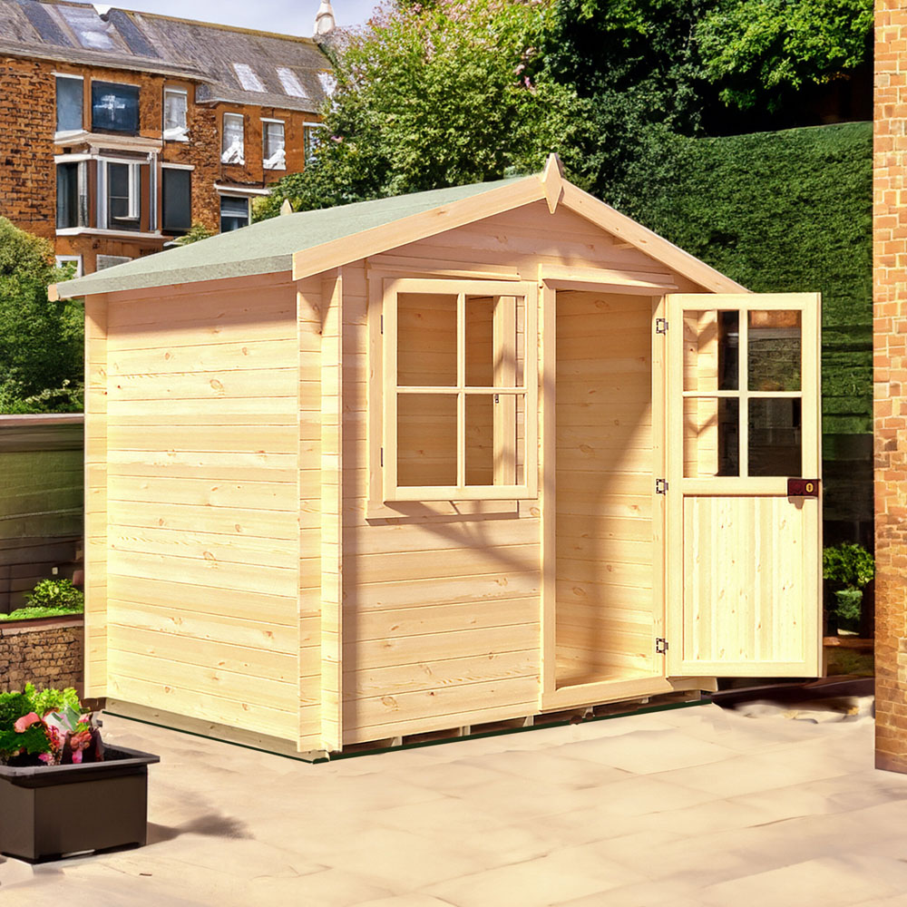 Shire Avesbury 8 x 6ft Wooden Log Cabin Image 5