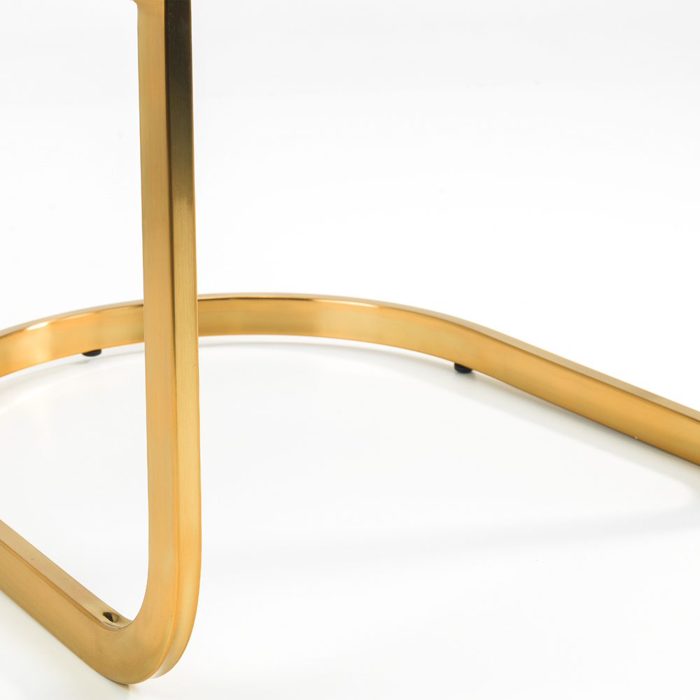 Julian Bowen Vittoria Cantilever Set of 2 Grey Dining Chairs Image 8