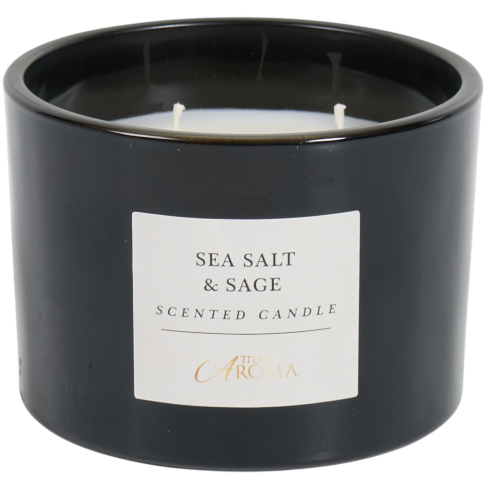 3 Wick Candle - Sea Salt and Sage Image 3
