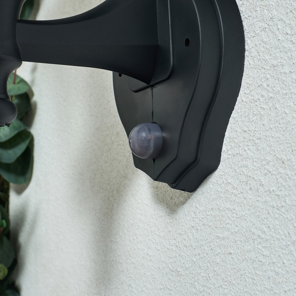 Coast Black Bryden Up and Down Lantern Wall Light with PIR Sensor Image 4