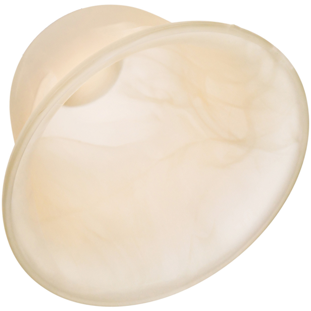 Happy Homewares White Alabaster Glass Shade 2 Pack Image 5