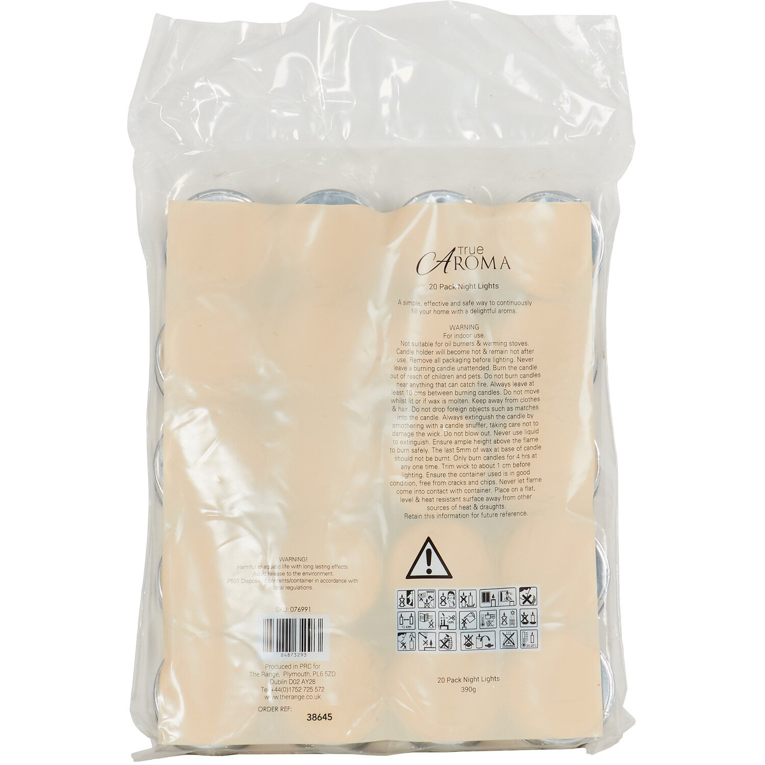 Natural Vanilla Bourbon Tea Light Candle 20 Pack Image 4