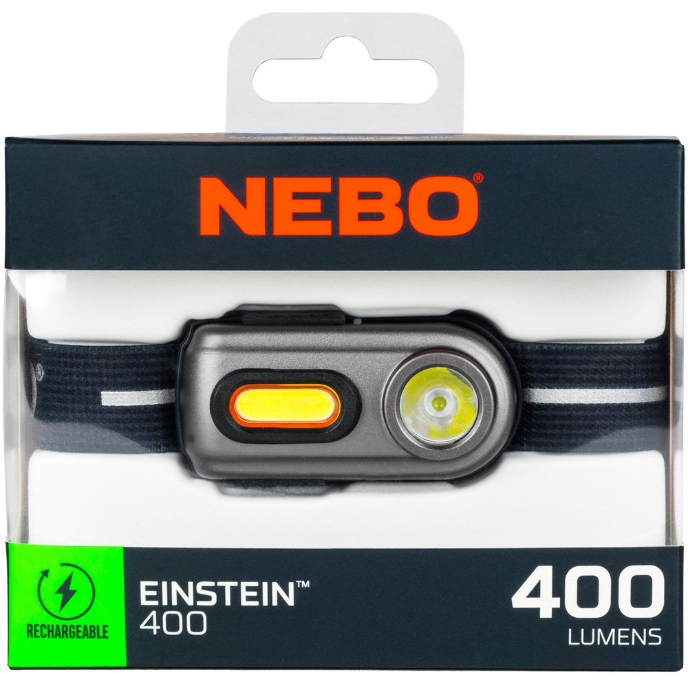 Nebo Einstein 400 400 Lumens Rechargeable Headlamp with Independent Dual Buttons Image 2