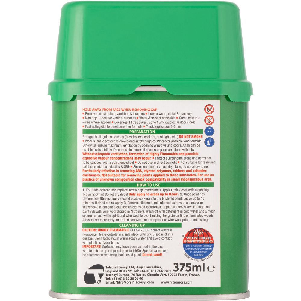 Nitromors Wood and Metal All Purpose Paint and Varnish Remover 375ml Image 2