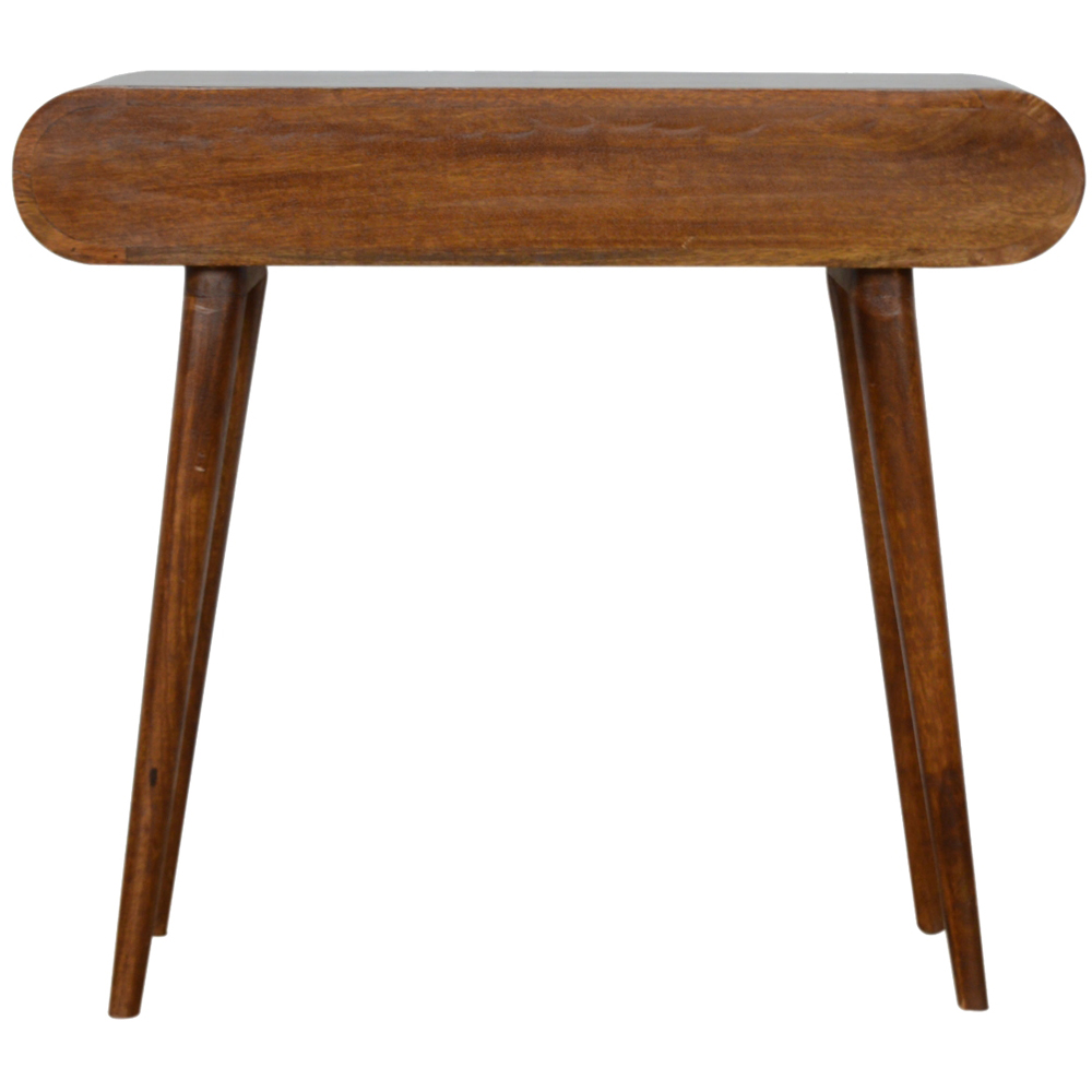Artisan Furniture London Chestnut 2 Drawer Solid Wood Console Table Image 5