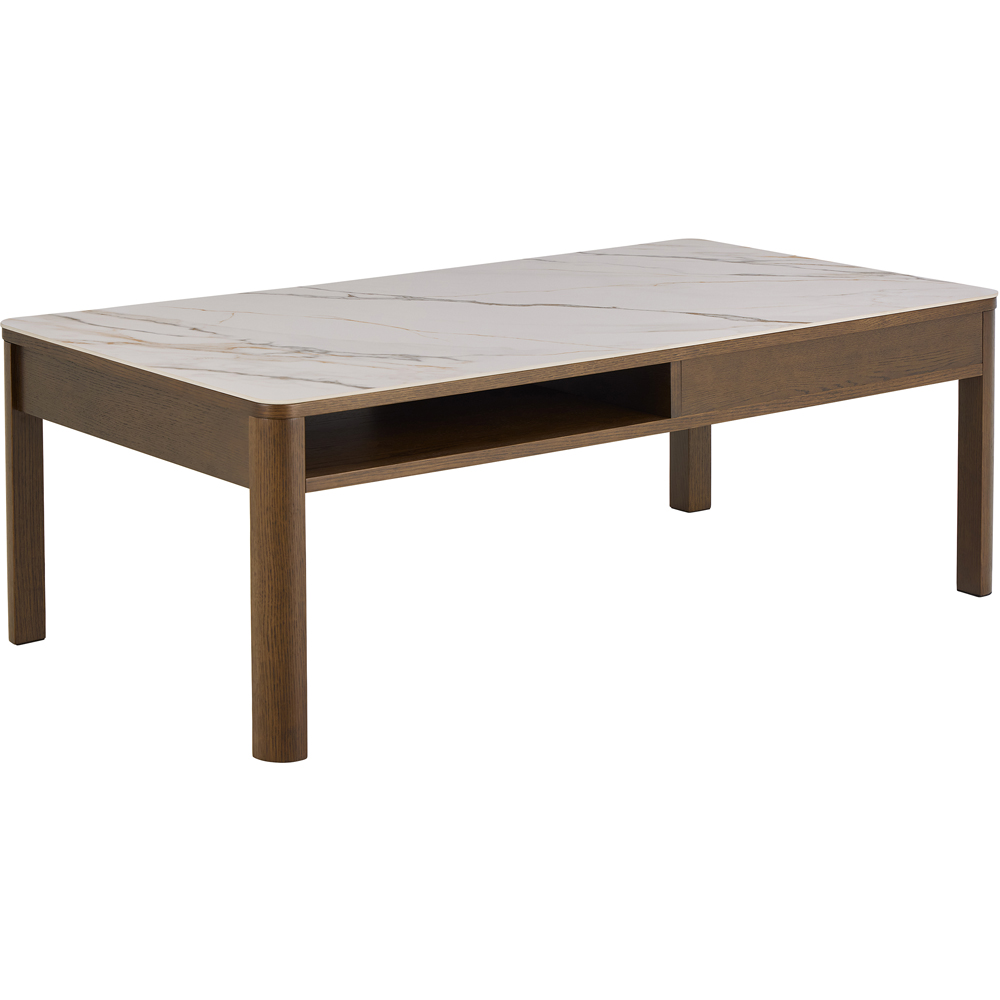 Florence Southampton Single Drawer Single Shelf Cream Ceramic Coffee Table Image 4