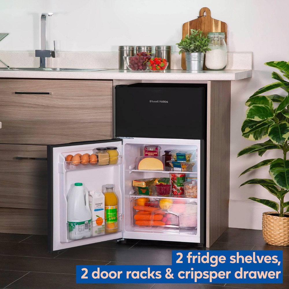 Russell Hobbs RH85UCFF482E1B Black 61L Under-Counter Fridge Freezer Image 6