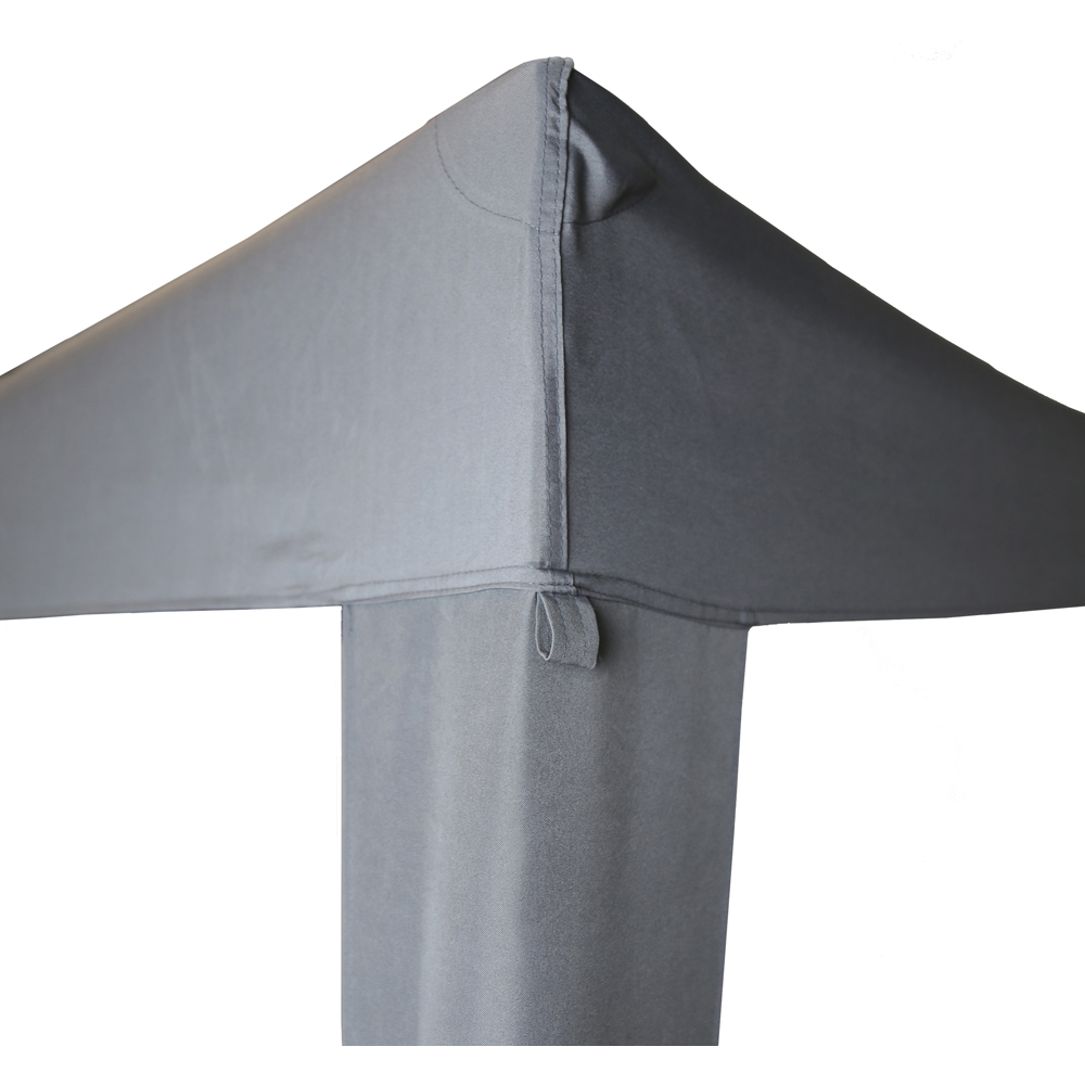 Charles Bentley 3 x 3m Grey Pop Up Gazebo Image 4