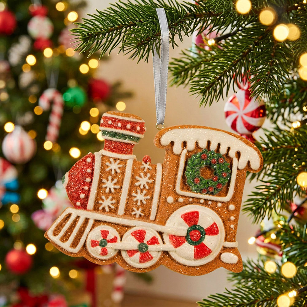 Iced Gingerbread Hanging Decoration Image 9