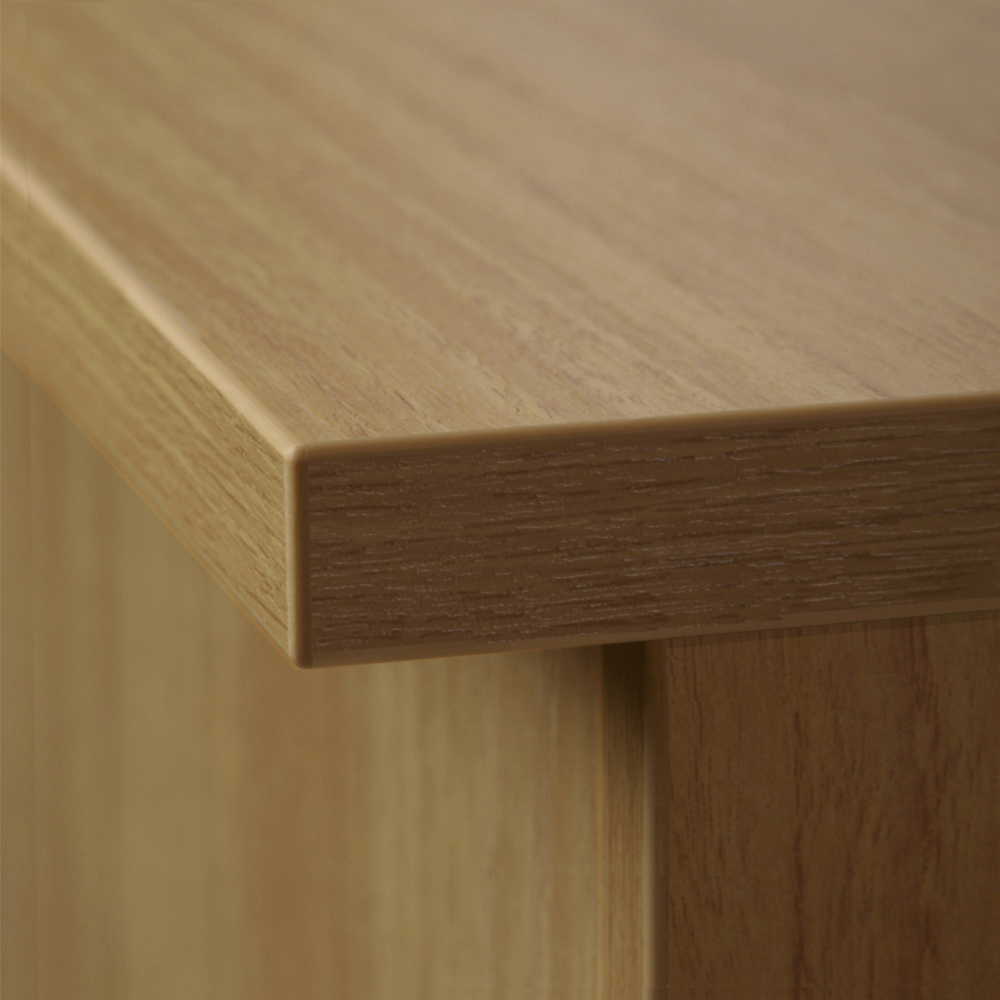 R White Cabinets 3 Shelf Classic Oak Mid Height Bookcase Image 3