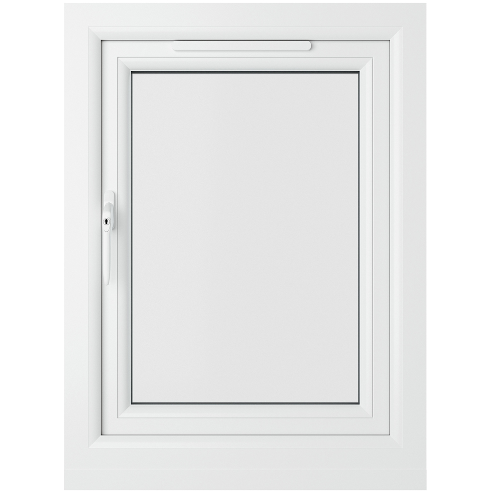 Crystal uPVC Double Glazed Window Left Hand Side Hung White Clear Glass 610x820mm Image 2