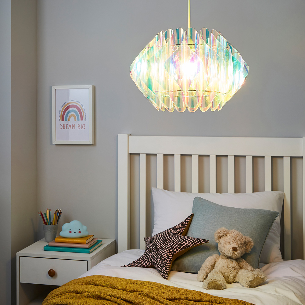 Glow Easyfit Disco Iridescent Pendant Shade Image 5