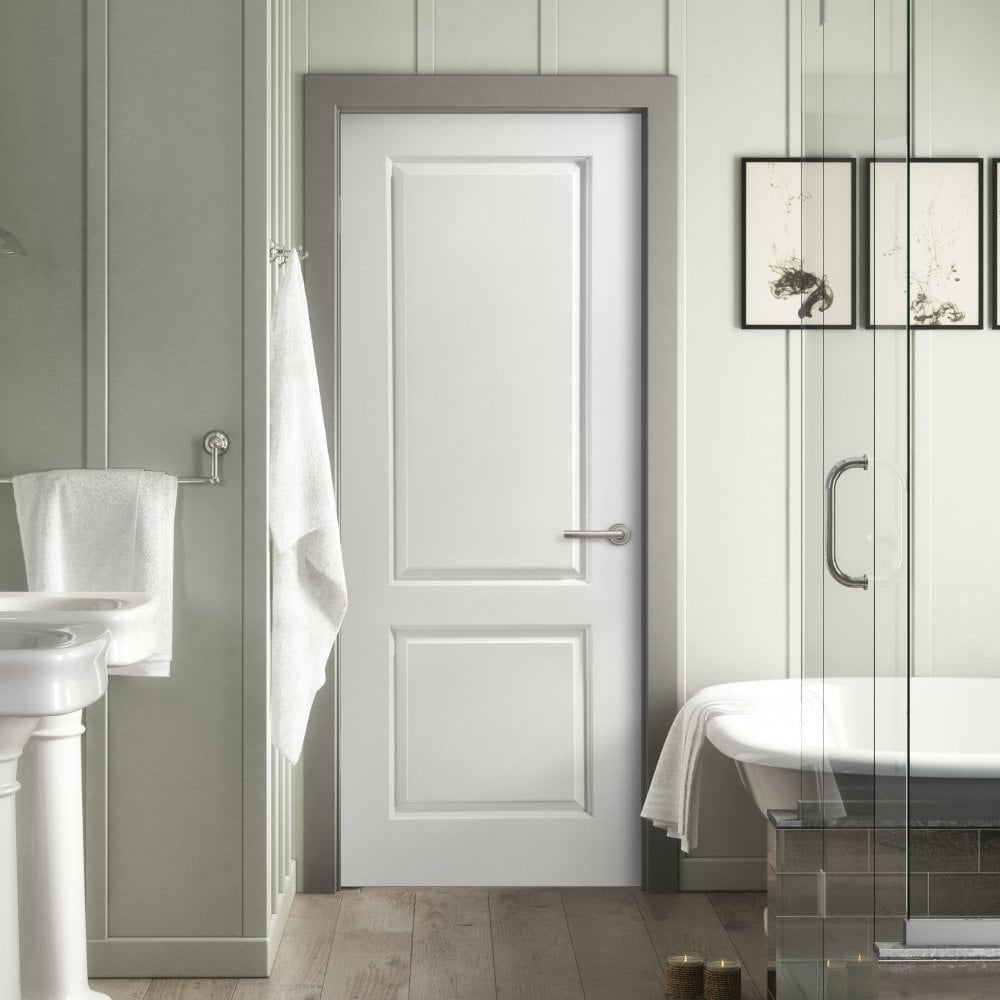 Caprice White Moulded Smooth 2 Panel FD30 Internal Fire Door 1981 x 686 x 44mm Image 2